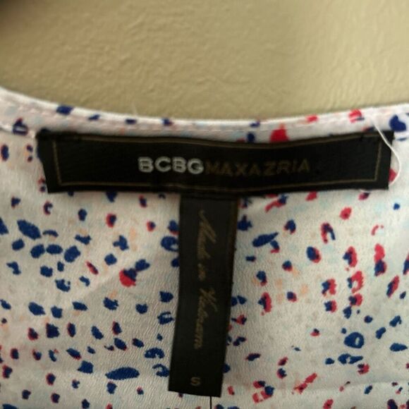 BCBGMaxazria Tara Sheer Lilac Shell Asymmetrical Dress Small - Picture 4 of 10